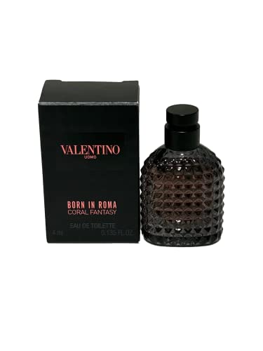 Valentino Uomo Born In Roma Coral Fantasy Eau De Toilette Men Mini 4 ml / 0.135 Fl Oz