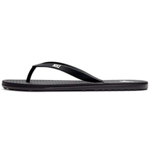nike mens on deck sandal slippers, black/white-black, 9