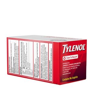 Tylenol Extra Strength Coated Tablets, Acetaminophen Adult Pain Relief & Fever Reducer, 100 ct