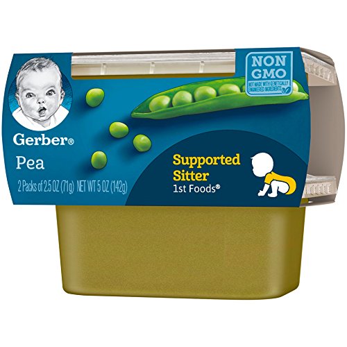 Gerber 1st Foods Peas, 2-Count, 2.5-Ounce Tubs (Pack of 8)