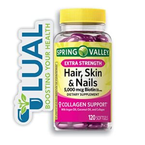 revitalize your beauty with spring valley’s. includes luall fridge magnetic + spring valley hair, skin & nails dietary supplement