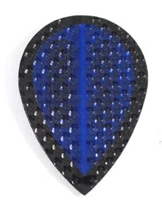us darts dimplex blue pear dart flights – 3 sets (9 flights) – improved airflow