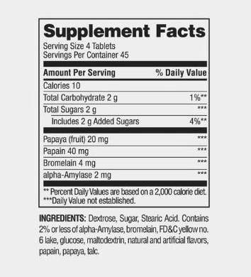 Spring Valley Chewable Papaya Enzyme Complex Tablets, 180 Count - (2 Pack)…