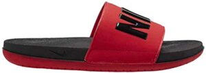 nike off court slide sandal – mens (10, red/black)