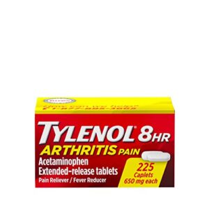 tylenol 8 hour arthritis & joint pain acetaminophen caplets, 225 count