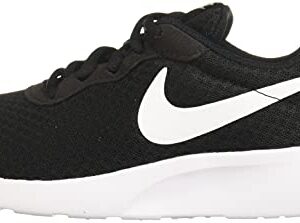 Nike Women's WMNS Tanjun Running Shoes, Black/White, 8