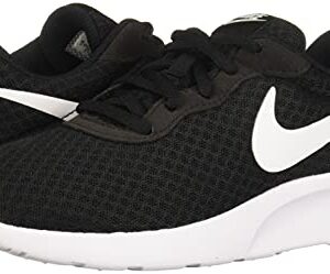 Nike Women's WMNS Tanjun Running Shoes, Black/White, 8