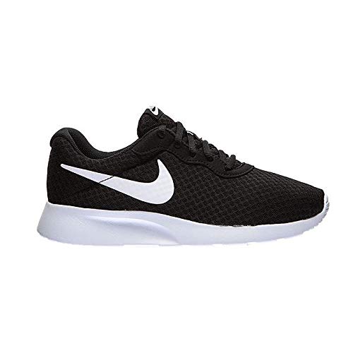 Nike Women's WMNS Tanjun Running Shoes, Black/White, 8