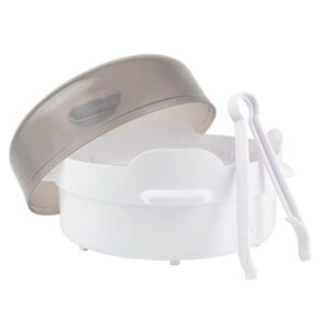 dr. brown’s microwave steam – for baby bottles, nipples, bottle parts, pacifiers, teethers and breast pump parts