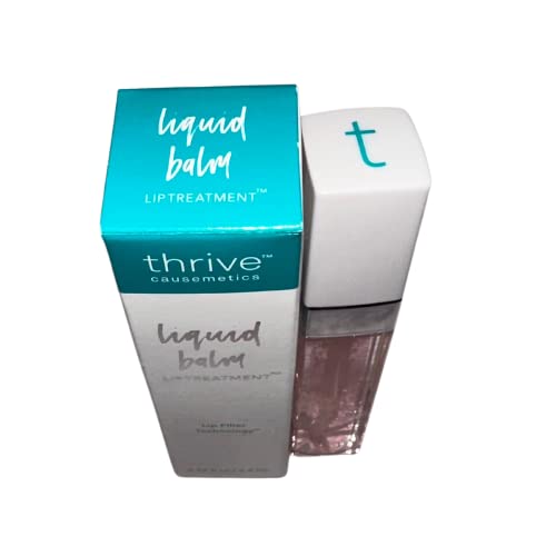 Thrive Causemetics Liquid Lip Balm Lip Treatment 6.4mL (Original Lip Treatment (Light Citrus)), clear pink