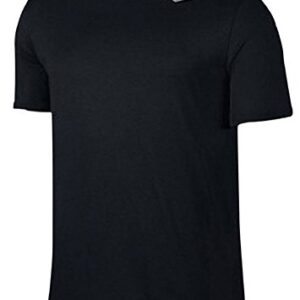 Nike Men's Dri-Fit Athletic Short Sleeve Shirt (X-Large, Black)