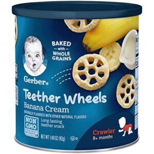 gerber graduates waffle wheels – banana cream (pack – 6)