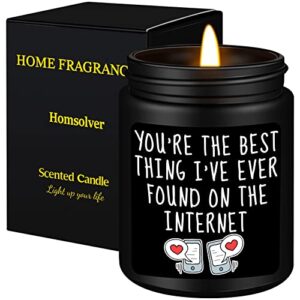 homsolver anniversary romantic gifts for him,i love you gifts ideas for him husband boyfriend fiance couple,funny birthday engagement gifts for men,naughty candles gifts for men