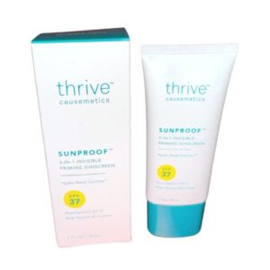 thrive causemetics sunproof 3 in 1 invisible priming sunscreen matte spf 37 1oz