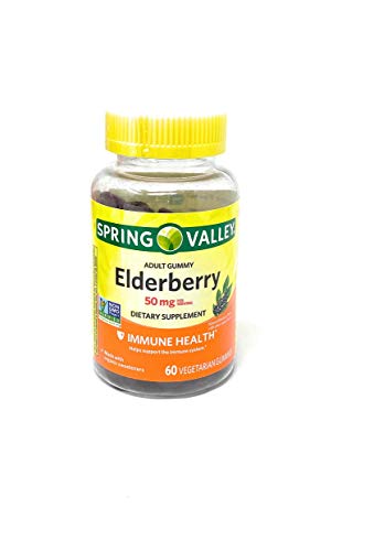 Spring Valley Adult Elderberry 50 mg Immune Health, 60 Gummies