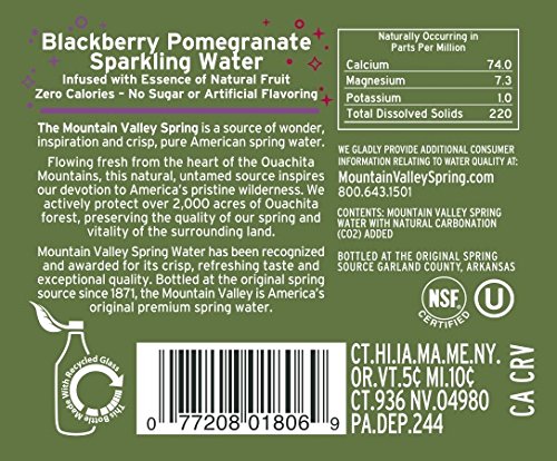 333 ML Glass Sparkling Blackberry Pomegranate