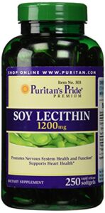 puritan’s pride soy lecithin 1200 mg, 250count