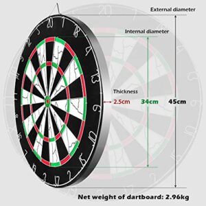 CyeeLife 18 inch Dartboard with 6 Darts Set and 18pcs Flights+Sharpener+16 Plastic Flight Protectors