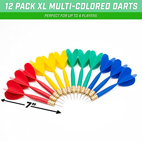 GoSports XL Darts for Giant Dartboard - 12 Pack Replacement Darts