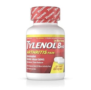 tylenol arthritis pain 250 caplets bottle, 650mg acetaminophen