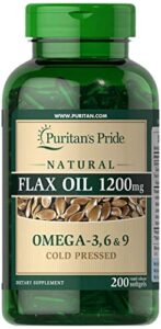puritan’s pride natural flax oil 1200 mg
