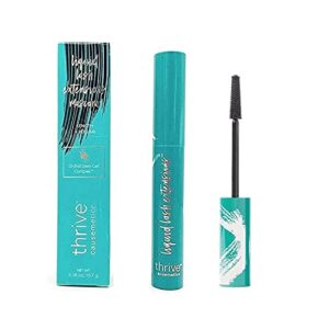 thrive causemetics liquid lash extensions mascara，rich black，full size(10.7g/0.38oz)