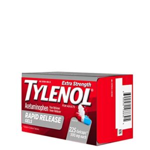 Tylenol Extra Strength Rapid Release Gels with Acetaminophen, Pain Reliever & Fever Reducer, 225 ct