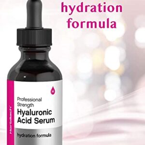 Hyaluronic Acid Serum For Face | 2 oz | Paraben & SLS Free Moisturizer | by Horbaach