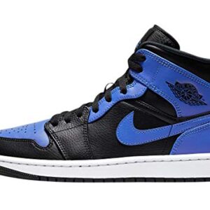 Nike Men's Air 1 Mid Shoes, Black/Hyper Royal-white, 9