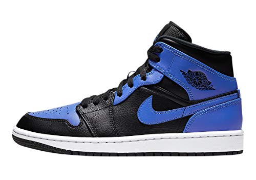 Nike Men's Air 1 Mid Shoes, Black/Hyper Royal-white, 9