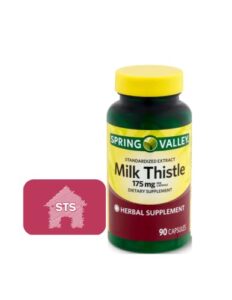 spring valley standardized extract milk thistle 175 mg, 90 count + sts fridge magnet.