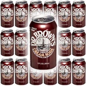 dr. browns soda, cream soda, 12 oz can (pack of 18, total 216 oz)