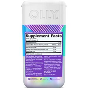 OLLY Combat Cravings, Metabolism & Energy Support Supplement, Chromium, Green Tea, Goji Berry, Ginger - 30 Count