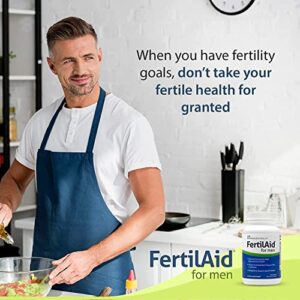 FertilAid for Men - Male Fertility Supplement - Male Count and Motility Support - Targeted Fertility Ingredients and Men's Vitamin Blend, 90 Capsules, 1 Month Supply