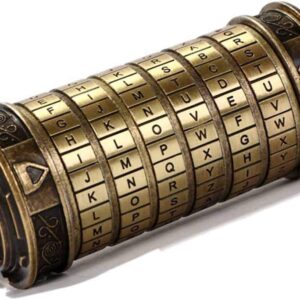 Cryptex Da Vinci Code Mini Cryptex Lock Puzzle Boxes with Hidden Compartments Anniversary Valentine's Day Romantic Birthday Gifts for Her Gifts for Girlfriend Box for Men