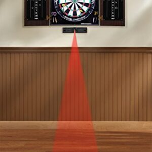 Viper by GLD Products Viper Vault Cabinet & Shot Sisal/Bristle Ready-to-Play Bundle: Elite Set (Shot King Dartboard, Darts, Shadow Buster and Laser Throw Line), Black