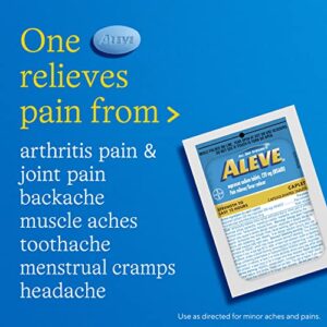 Aleve On The Go Pain Relief, Sachet Dispenser, 60 Individual Pouches