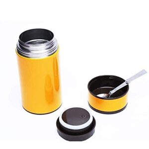 Dr.Cheolfh Lunch Container Insulation Barrel; Lunch Box; Smoldering Pot; Portable; Adult, Student; Double Thickening,Bento-Styled Lunch Solution Offers Durable (Color : Brown) (Color : Brown)