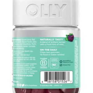 OLLY Flawless Complexion Gummy, Clear and Healthy Skin Support, Vitamins E, A, Zinc, Chewable Supplement, Berry - 50 Count (Pack of 1)