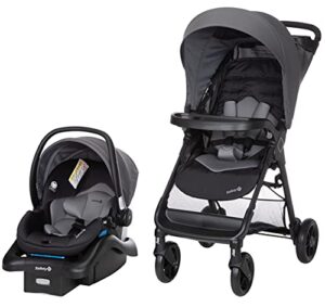 safety 1st smooth ride travel system with onboard 35 lt infant car seat, monument