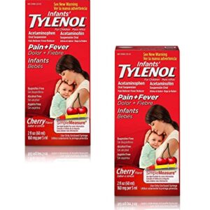 Tylenol Infants' Acetaminophen Liquid Medicine, Cherry, 2 fl. oz 2-Pack