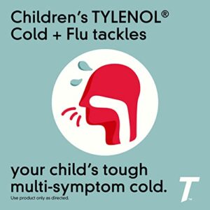 Tylenol Children's Cold + Flu Oral Suspension, Grape, 4 Fl. Oz