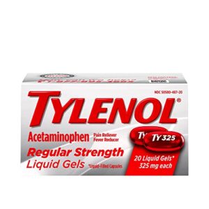 tylenol gel capsules 325mg 20 count (2 pack)