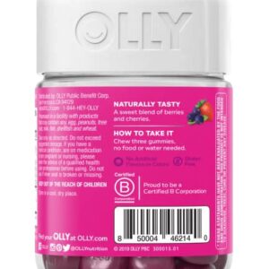 Olly Gummy Active Immunity+Elderberry, 45 Gummies (1 Pack), Berry Flavor