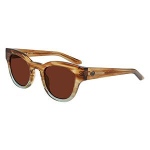 dragon women’s jett sunglasses – brown teal gradient frame | ll rose copper ion lens