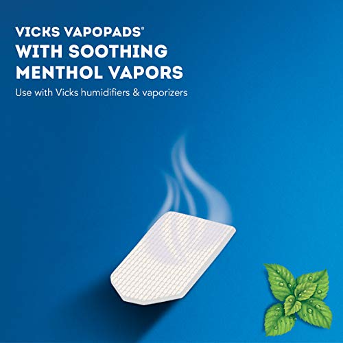 Vicks VapoPads, 6 Count - Soothing Menthol Vapor Pads for Vicks Humidifiers, Vaporizers, Waterless Vaporizers, and Plug-Ins, VSP-19