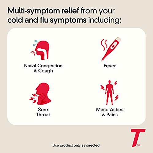 Tylenol Cold + FLU Multi-Action Day Caplets, Pack of 2