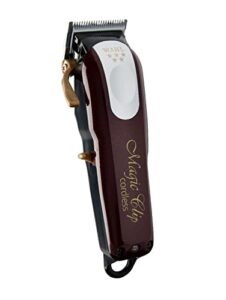 wahl professional 5 star cordless magic clip hair clipper with 100+ minute run time for professional barbers and stylists