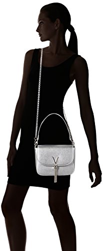 Valentino Mario Shoulder Bag, Silber (Argento)