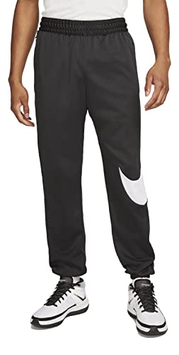 Nike Therma Men's Basketball Pants, Style: DM0995 (as1, Alpha, s, Regular, Regular, Black/White, Small, Loose)